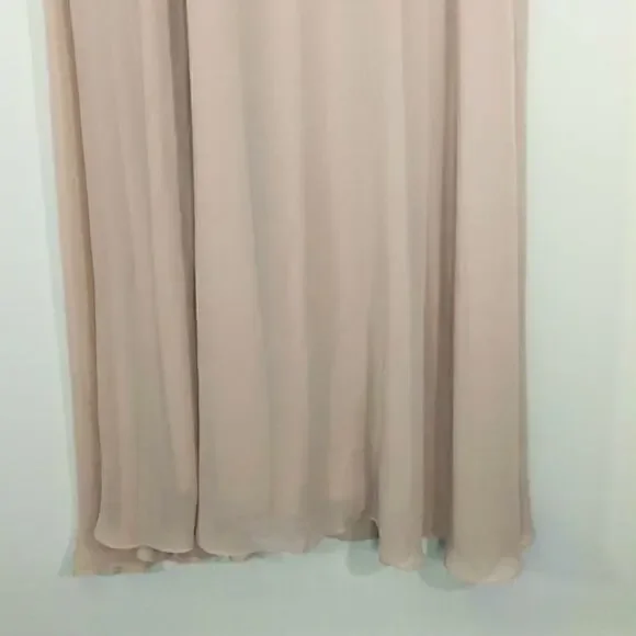 Birdy Grey Spence Taupe Chiffon Convertible Dress Bridesmaid Prom SMALL‎ NWT - Picture 6 of 14